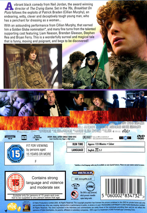 Breakfast on Pluto on DVD, Comedy, Cillian Murphy, Morgan Jones