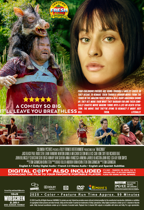 Anaconda on DVD, Comedy, Jack Black, Paul Rudd