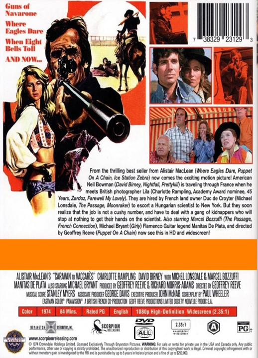 Caravan to Vaccarès on DVD, Action, David Birney, Charlotte Rampling