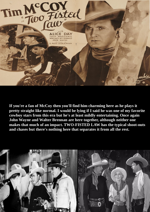 Two-Fisted Law on DVD, Adventure, Tim McCoy, Alice Day