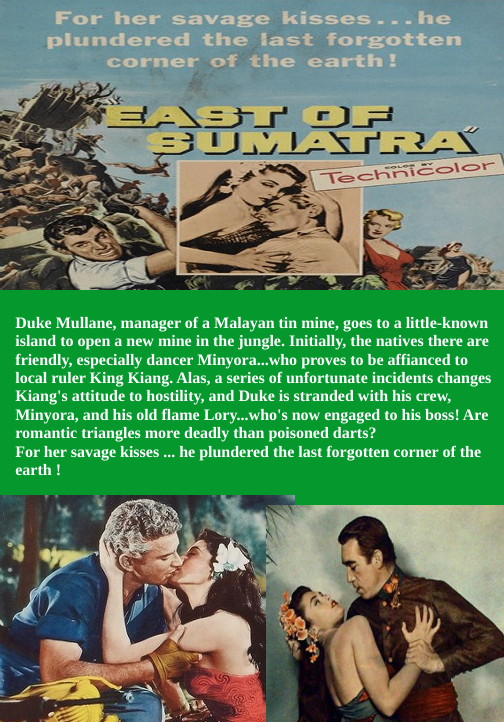 East of Sumatra on DVD, Action, Jeff Chandler, Marilyn Maxwell