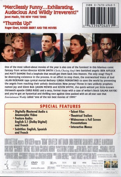 Dogma on DVD, Comedy, Ben Affleck, Matt Damon