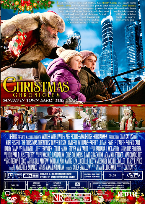 The Christmas Chronicles on DVD, Adventure, Kurt Russell, Darby Camp