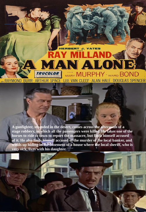 A Man Alone on DVD, Western, Ray Milland, Mary Murphy