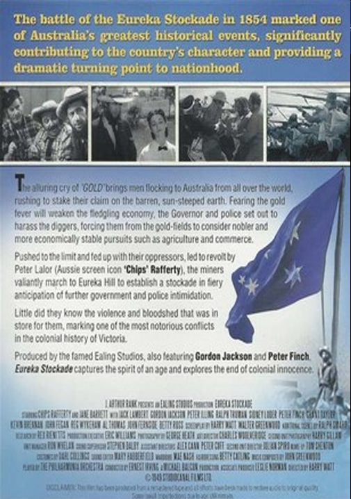 Eureka Stockade on DVD, Drama, Chips Rafferty, Jane Barrett