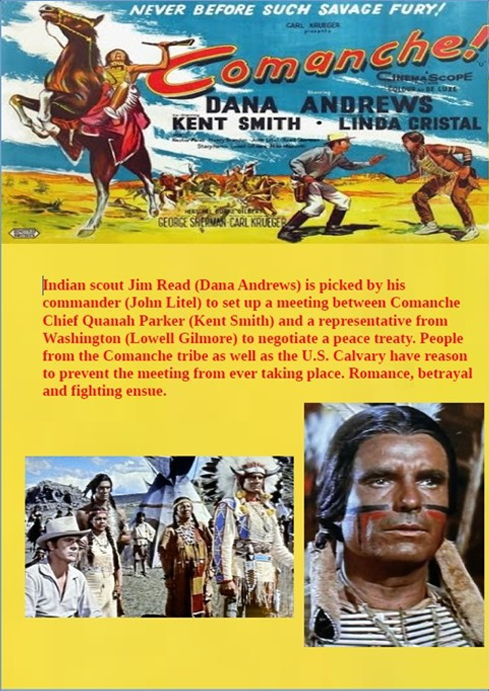Comanche on DVD, Western, Dana Andrews, Kent Smith