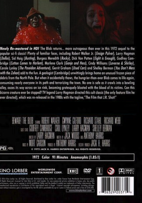 Beware! The Blob on DVD, Comedy, Robert Walker Jr. Gwynne Gilford