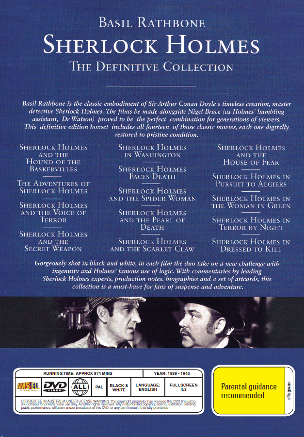 Sherlock Holmes The Definitive Collection DVD