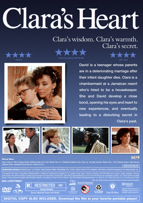 Clara's Heart on DVD, Drama, Whoopi Goldberg, Michael Ontkean