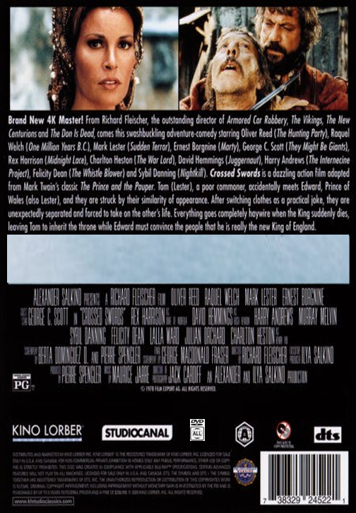 The Prince and the Pauper on DVD, Adventure, Oliver Reed, Raquel Welch