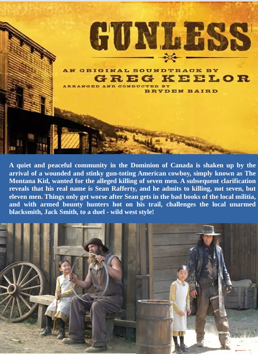 Gunless on DVD, Comedy, Paul Gross, Sienna Guillory