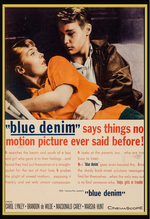 Blue Jeans on DVD, Drama, Carol Lynley, Brandon De Wilde