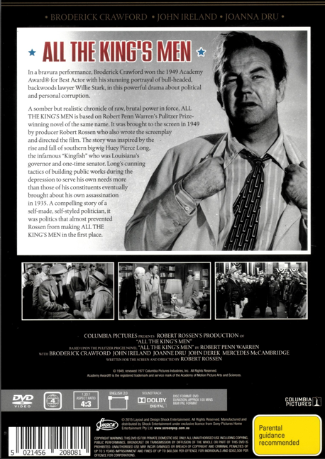 All the King's Men on DVD, Drama, Broderick Crawford, John Ireland