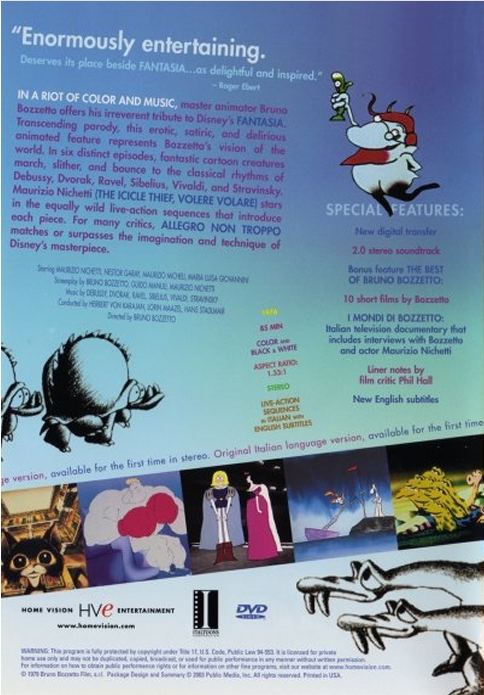 Allegro non troppo on DVD, Animation, Maurizio Nichetti, Maurizio Micheli