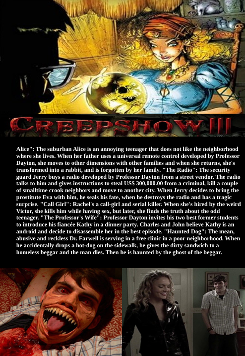 Creepshow 3 on DVD, Comedy, Stephanie Pettee, Roy Abramsohn