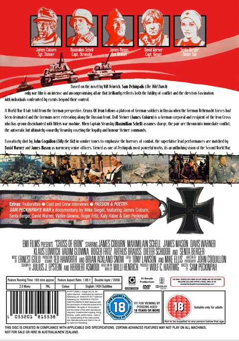 Cross of Iron on DVD, Drama, James Coburn, Maximilian Schell