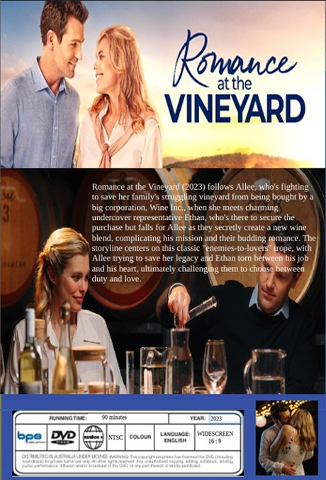Romance at the Vineyard on DVD, Romance, Susie Abromeit, Tim Ross