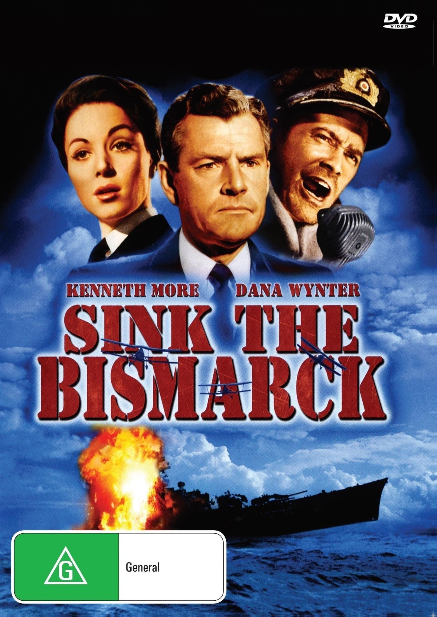 Sink the Bismarck, DVD or Download, War, Kenneth More, Dana Wynter