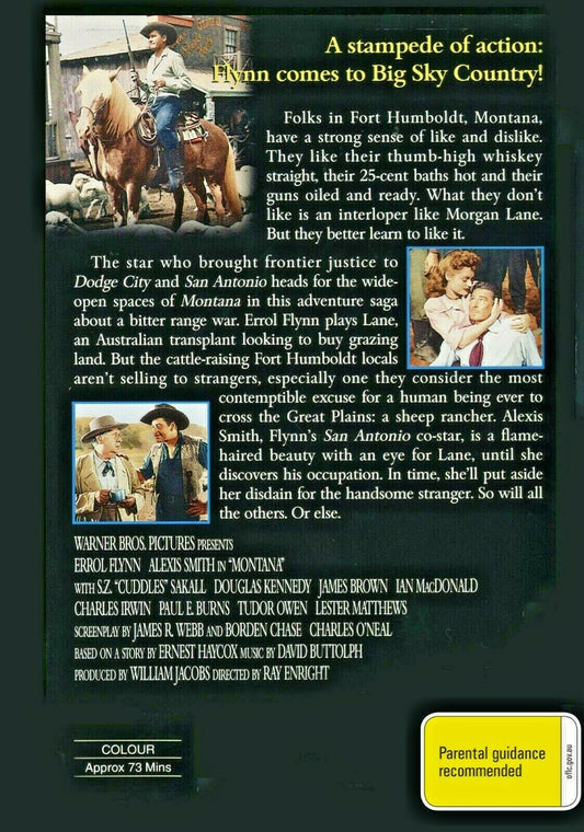 Montana (1950) – DVD – Errol Flynn, Alexis Smith – WESTERN