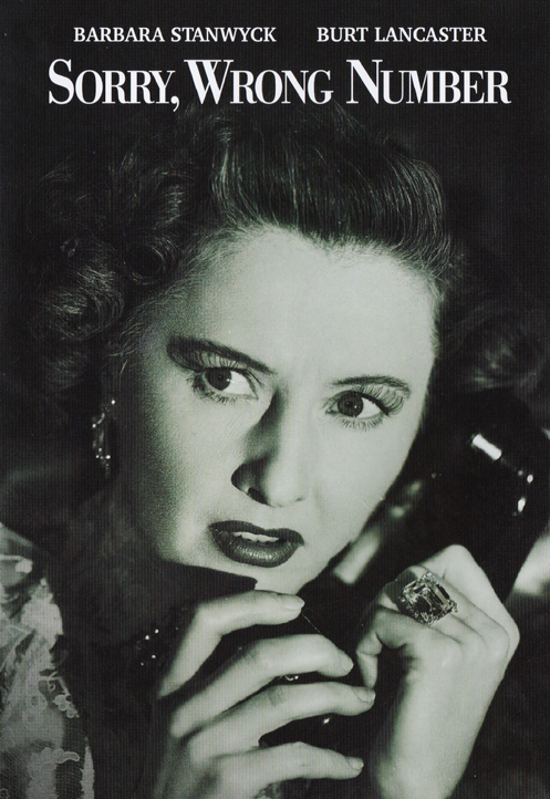 Sorry, Wrong Number on DVD, Drama, Barbara Stanwyck, Burt Lancaster