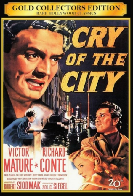 Cry of the City on DVD, Drama, Victor Mature, Richard Conte