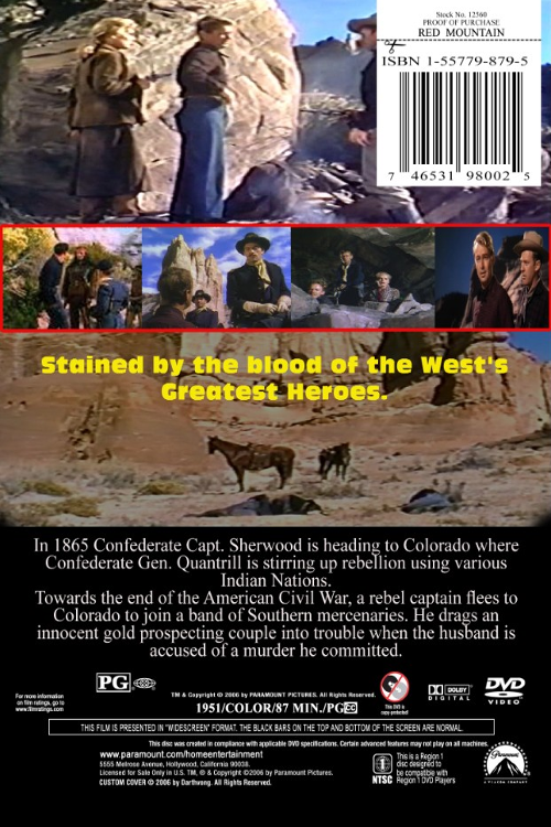 Red Mountain on DVD, Drama, Alan Ladd, Lizabeth Scott
