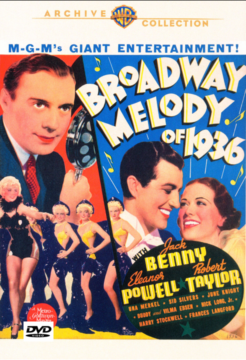Broadway Melody of 1936  on DVD,  Musical,   Robert Taylor, Eleanor Powell