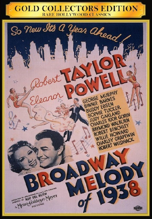 Broadway Melody of 1938 on DVD, Musical,  Robert Taylor, Eleanor Powell