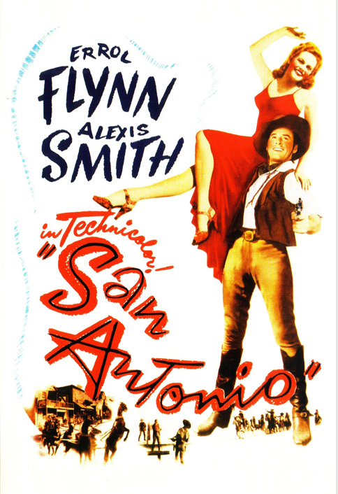 San Antonio on DVD, Western, Errol Flynn, Alexis Smith