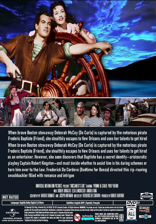 Buccaneer's Girl on DVD, Action, Yvonne De Carlo, Philip Friend