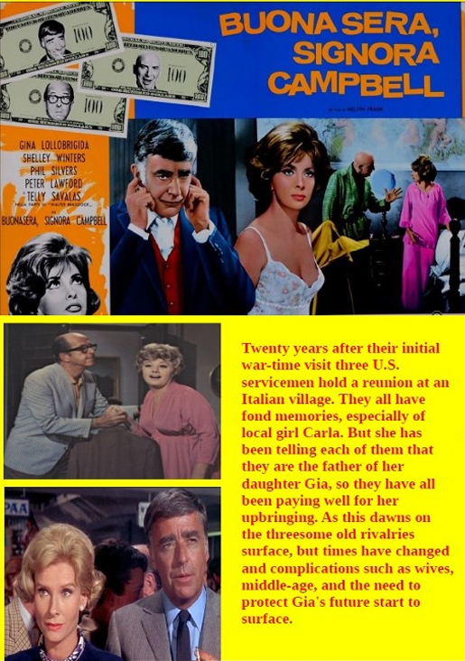 Buona Sera, Mrs. Campbell on DVD, Comedy, Gina Lollobrigida, Shelley Winters