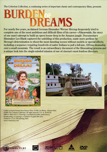 Burden of Dreams on DVD,  Documentary, Werner Herzog, Klaus Kinski