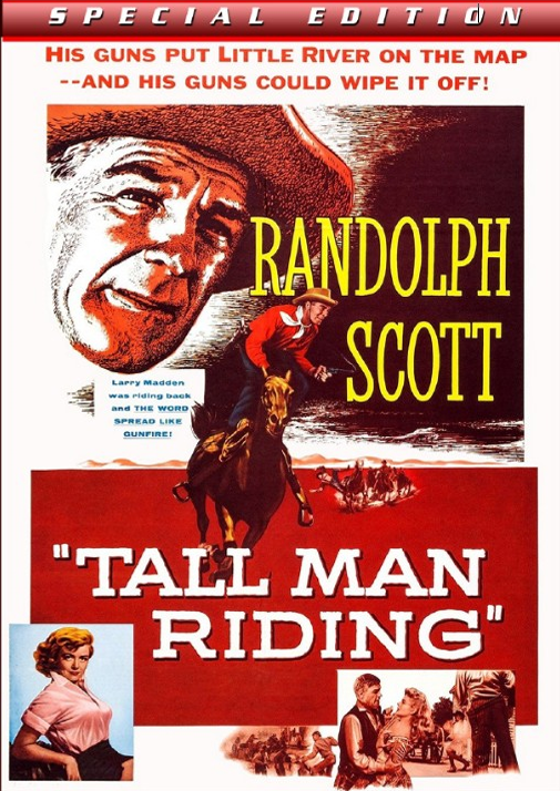 Tall Man Riding on DVD, Drama, Randolph Scott, Dorothy Malone