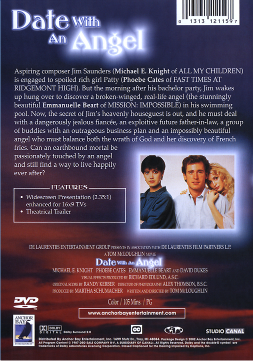 Date with an Angel on DVD, Comedy, Michael E. Knight, Phoebe Cates