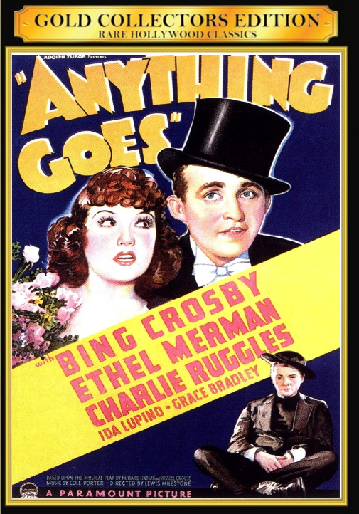 Anything Goes on DVD, Comedy, Bing Crosby, Ethel Merman