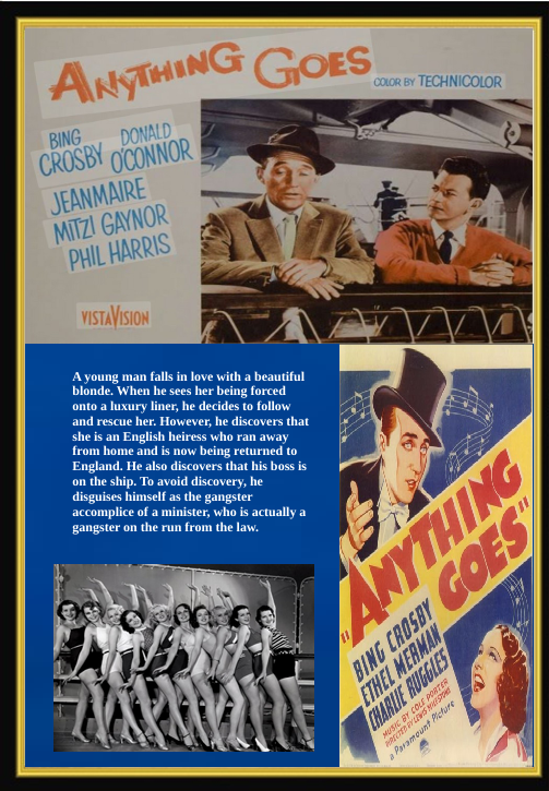 Anything Goes on DVD, Comedy, Bing Crosby, Ethel Merman