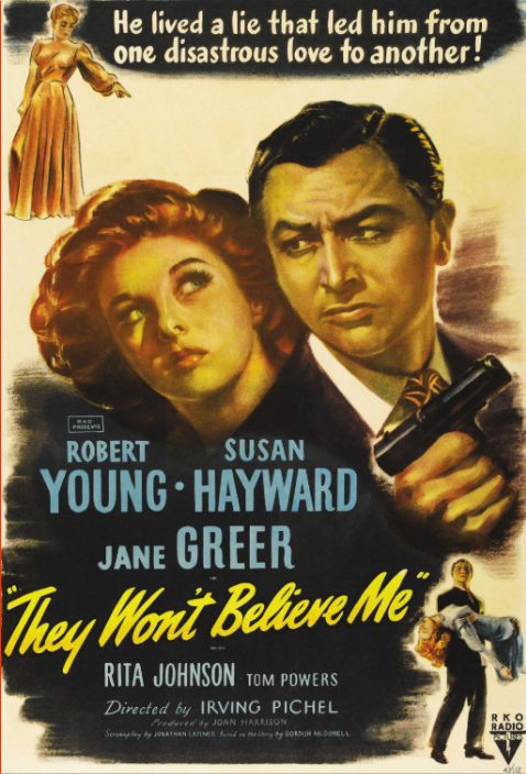 They Won't Believe Me on DVD, Drama, Robert Young, Susan Hayward