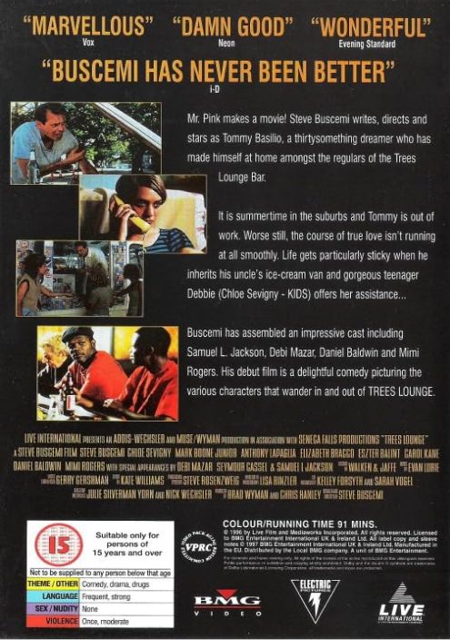 Trees Lounge on DVD, Comedy, Steve Buscemi, Carol Kane