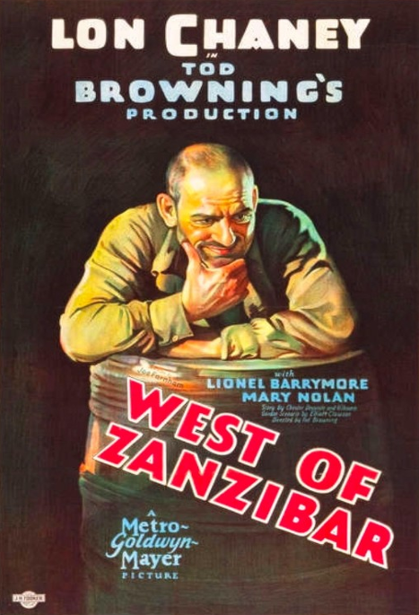 West of Zanzibar on DVD, Drama, Lon Chaney, Lionel Barrymore