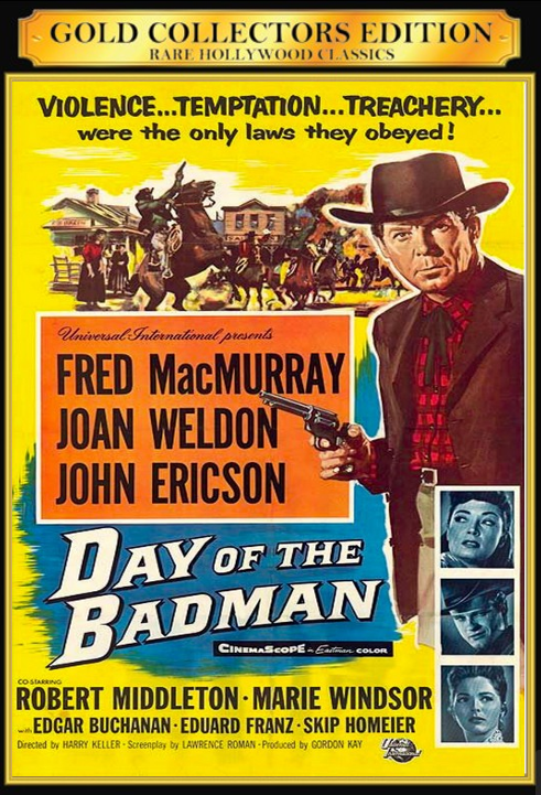 Day of the Badman on DVD, Drama, Fred MacMurray, Joan Weldon