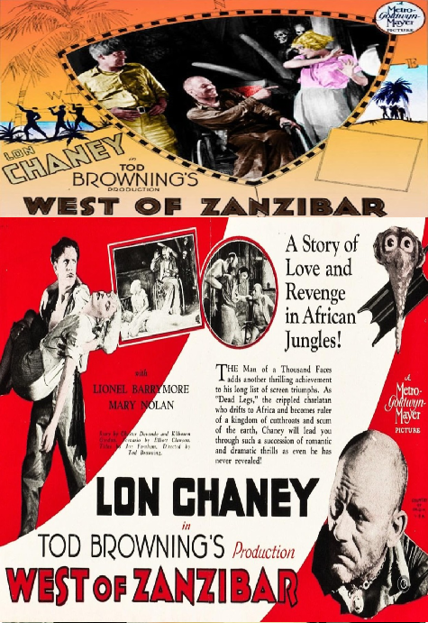 West of Zanzibar on DVD, Drama, Lon Chaney, Lionel Barrymore