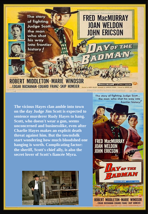 Day of the Badman on DVD, Drama, Fred MacMurray, Joan Weldon