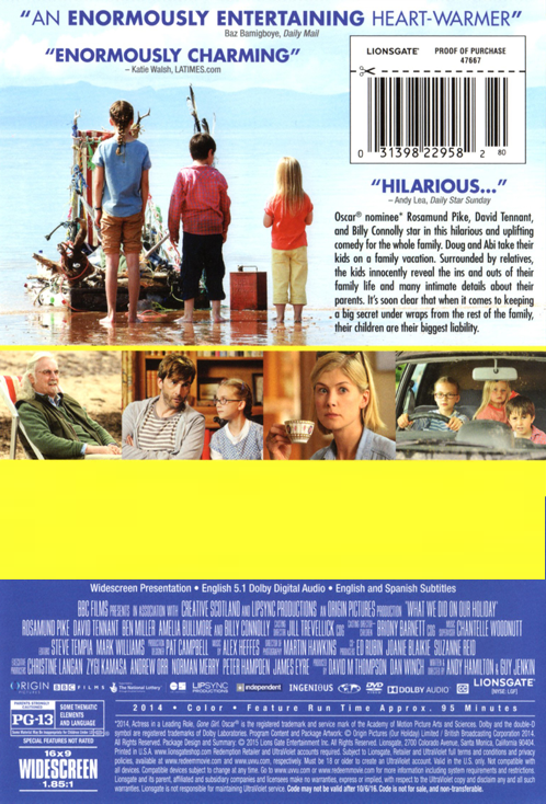 What We Did on Our Holiday on DVD, Comedy, Rosamund Pike, David Tennant