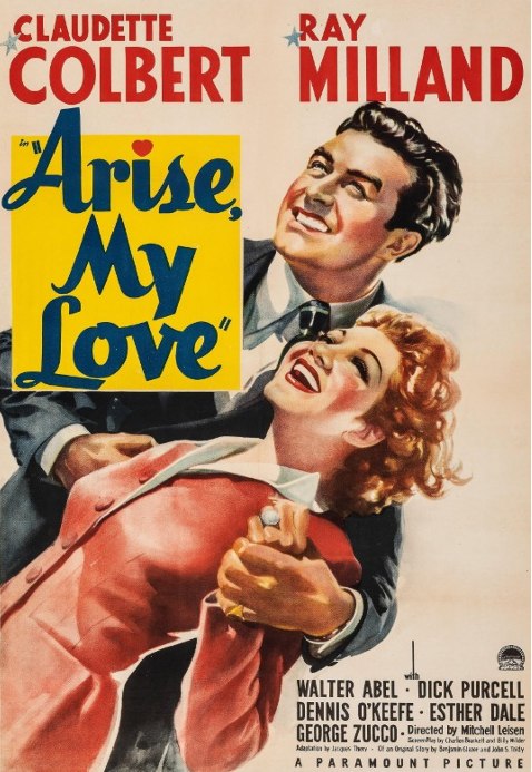 Arise My Love on DVD, Comedy, Claudette Colbert, Ray Milland