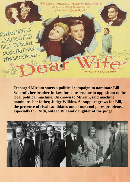 Dear Wife on DVD, Comedy, William Holden, Joan Caulfield