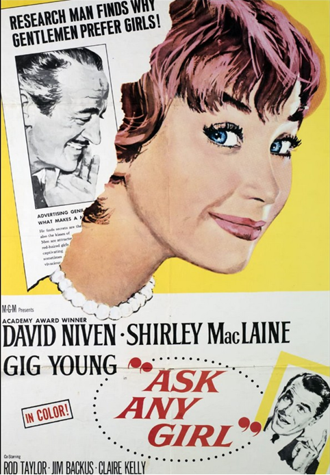 Ask Any Girl on DVD, Comedy, David Niven, Shirley MacLaine