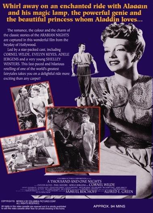 A Thousand and One Nights on DVD, Adventure, Evelyn Keyes, Phil Silvers