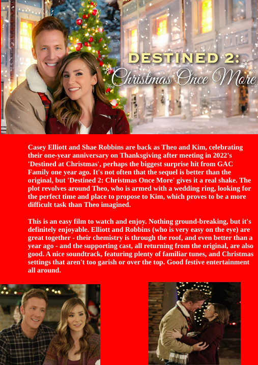 Destined 2: Christmas Once More on DVD, Romance, Shae Robins, Casey Elliott