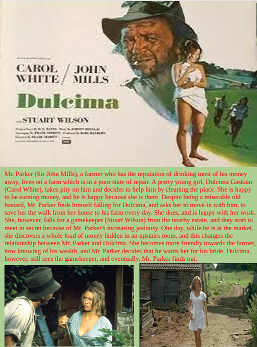 Dulcima on DVD, Drama, Carol White, John Mills