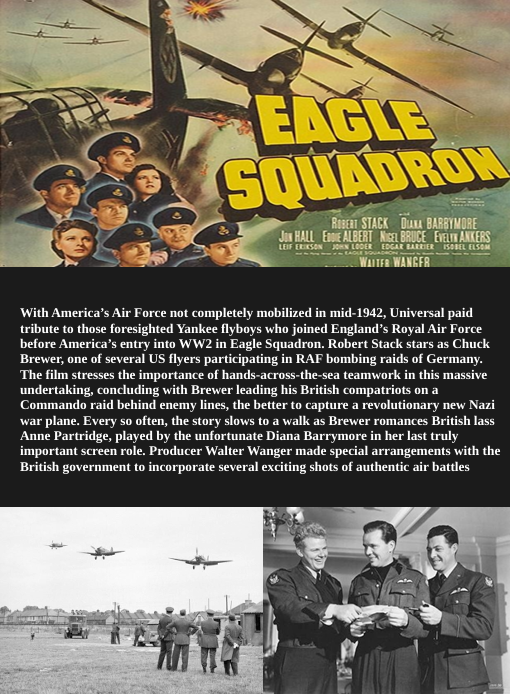 Eagle Squadron on DVD, Drama, Robert Stack, Diana Barrymore